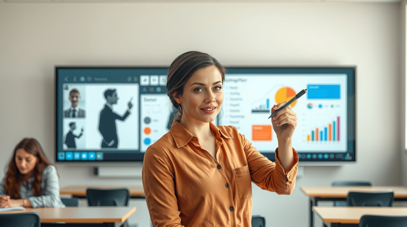 Интерактивная панель в действии